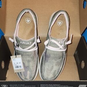 Ariat Kids' Green Camouflage Sneakers